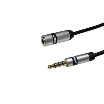 Przedłużacz Mini Jack 3.5 4pin Męski Żeński 2M
