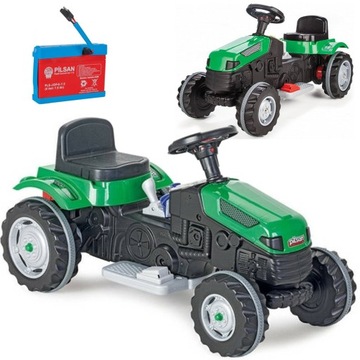 OGROMNY TRAKTOR DLA DZIECI NA AKUMULATOR 6V PILSAN