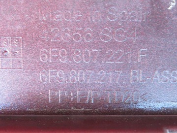 NÁRAZNÍK PŘEDNÍ SEAT ARONA (KJ7) 6F9807221F