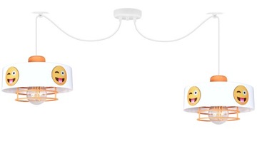 LAMPA SUFITOWA WISZĄCA ŻYRANDOL PAJĄK EMOTKI DO POKOJU DZIECIĘCEGO