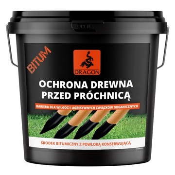 OCHRONA DREWNA PRZED PRÓCHNICĄ BITUMI 1 l Dragon
