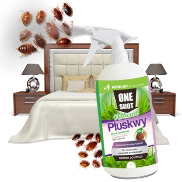 Spray na PLUSKWY OPRYSK na pluskwy ŚRODEK na pluskwy GOTOWY DO UŻYCIA 1L