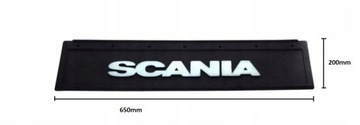 Брызговик, фартук, чехол, 650х200, надпись SCANIA