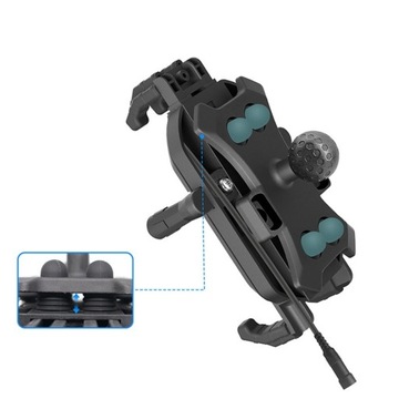 ИНДУКТИВНОЕ ЗАРЯДНОЕ УСТРОЙСТВО ДЛЯ МОТОЦИКЛА ДЕРЖАТЕЛЬ ДЛЯ ТЕЛЕФОНА ДЕМПФЕР ВИБРАЦИИ МОТОРА