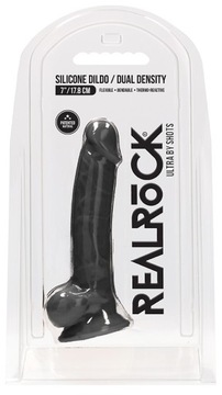 SILICONE DILDO WITH BALLS REALISTYCZNY WIBRATOR