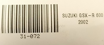 SUZUKI GSX-R 600 K1 K2 K3 01-03 ОСЬ