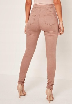 Missguided kbr JEANS skinny SPODNIE ZIP XXS