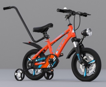 ДЕТСКИЙ ВЕЛОСИПЕД 12 ДЮЙМОВ, НАПРАВЛЯЮЩАЯ ДЛЯ ДИСКОВЫХ ТОРМОЗОВ, АМОРТИЗАТОР