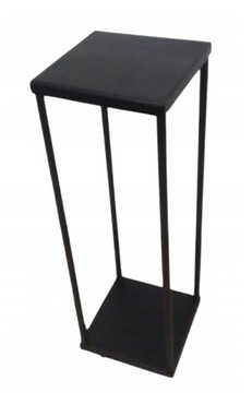 Kwietnik 70 metalowy loft czarny stojak na kwiaty