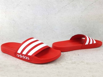 ADIDAS ADILETTE SHOWER KLAPKI BASEN PLAŻA CZERWONE