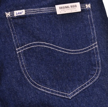 LEE spodnie TAPERED regular DARK BLUE jeans RIDER WORKER _ W32 L32