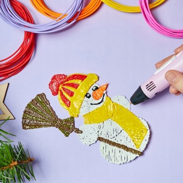 3D РУЧКА ДЛЯ ДЕТЕЙ ПРИНТЕР MAGIC PEN + PLA КАРТРИДЖИ 109 МЕТРОВ + шаблоны