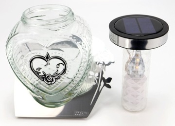 СОЛНЕЧНАЯ СЕРДЦЕ, металл и стекло, теплый светодиодный свет, 1000 дней.