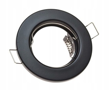 Oprawa sufitowa halogenowa OKRĄGŁA CZARNA do LED