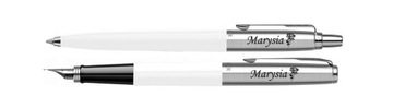 НАБОР PARKER JOTTER WHITE Ручка и шариковая ручка в футляре с гравировкой для ПРИЧАСТИЯ