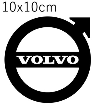 Naklejka na samochód Volvo w okręgu 10x10cm