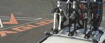 2x ДЕРЖАТЕЛЬ ДЛЯ ВЕЛОСИПЕДОВ БАГАЖНИК НА КРЫШУ ВЕЛОСИПЕД ДЛЯ ВИЛКИ MARATHON BASIC + РЕМНИ