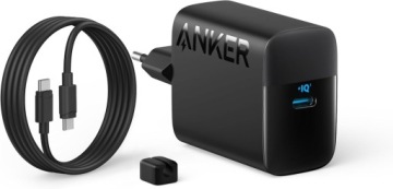 Rychlá nabíječka Usb C 45 W, sada s kabelem 1,5 m, univerzální Anker, černá
