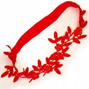 CZERWONA PODWIĄZKA studniówkowa podwiązki studniówka HAND MADE