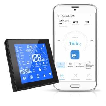 Termostat Ogrzewanie podłogowe 16A Do maty elektrycznej 3600W - eWeLink
