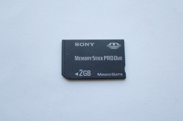 Karta pamięci MEMORY STICK PRO DUO SONY 2 GB Magic Gate Made in Japan