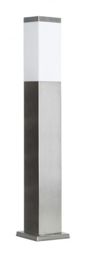 Lampa OGRODOWA stojąca słupek INOX Kwadrat 65cm - Design i funkcjonalność