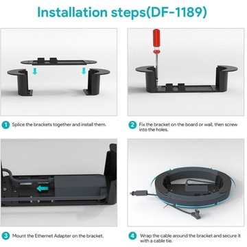 Настенный держатель Ethernet-кабеля Starlink для адаптера KO