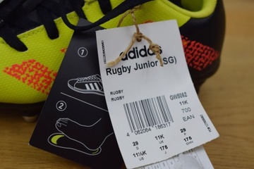 Бутсы Adidas Rugby Junior SG, заглушки r 29