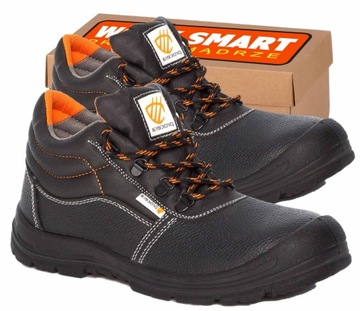 buty robocze skórzane TRZEWIKI bez podnoska OCHRONNE SOLID O1 SRC - - 46