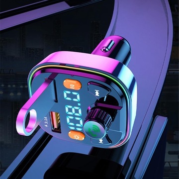 FM-модулятор Bluetooth Комплект громкой связи Беспроводной адаптер Автомобильный FM-модулятор