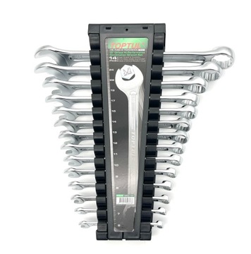 ZESTAW KLUCZY PŁASKO OCZKOWE 14SZT 6-24 MM TOPTUL GAAC1401