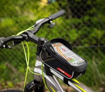 РОЗЕТКА ДЛЯ ВЕЛОСИПЕДА СУМКА ДЛЯ ВЕЛОСИПЕДА ВОДОНЕПРОНИЦАЕМАЯ ДЛЯ РАМЫ, ЧЕХОЛ С ВЫДВИЖНОЙ РУЧКОЙ, 1 Л