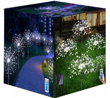 4X LAMPA SOLARNA OZDOBA OGRODOWA DMUCHAWCE 480 LED+PILOT