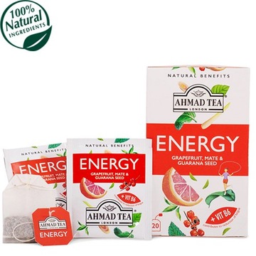 Ahmad Tea Natural Benefits ENERGIA 20 saszetek