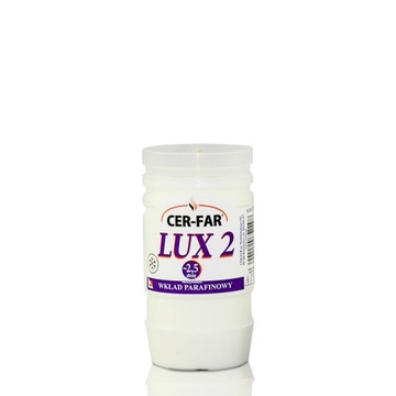 Wkład do zniczy CER-FAR LUX 2 (33 sztuki) 60h