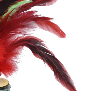 5 шт., высота 20 см, волан с перьями ручной работы