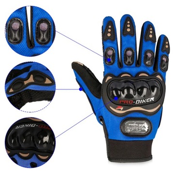 ПЕРЧАТКИ MOTOR QUAD PRO-BIKER ЦВЕТА TOUCH L