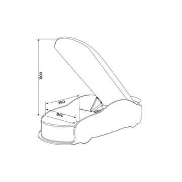 Детская кроватка Car Auto Uno Star3 196х80
