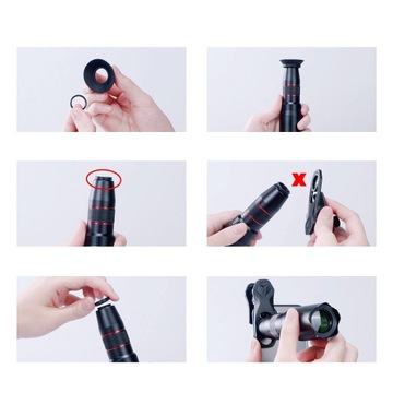 ZESTAW 4W1 MAKRO TELE FISHEYE NA TELEFON ZE STATYWEM