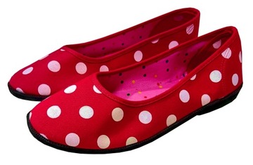 BUTY DAMSKIE WSUWANE SLIP ON BALERINY BALERINKI PEPEGI WSUWKI CZERWONE 38