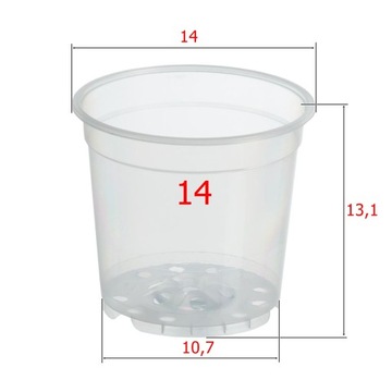 ГОРШОК ДЛЯ ОРХИДЕИ, прозрачный, производство 14