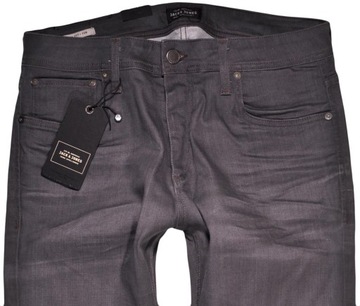 JACK AND JONES spodnie TAPERED grey jeans TIM _ W34 L34