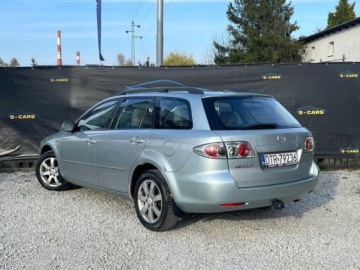 Mazda 6 I Kombi 2.0 MZR 141KM 2005 Mazda 6 Mazda 6 2.0 b ALUFELGI HAK KLIMATYZACJA OC do 01.2027 Zamiana, zdjęcie 3