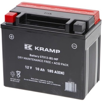 Akumulator 12V 10Ah 185A z elektrolitem