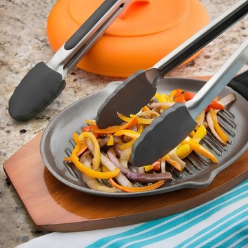 Щипцы для барбекю, стальные, универсальные, для мяса, салатов, рыбы, 30 см