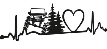 Jeep naklejka 30 cm x 10,5 cm