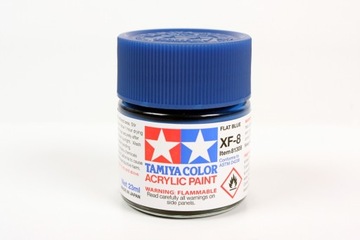 MODELARSKA FARBA AKRYLOWA NIEBIESKA MATOWA TAMIYA 23ml XF-8 FLAT BLUE (M)