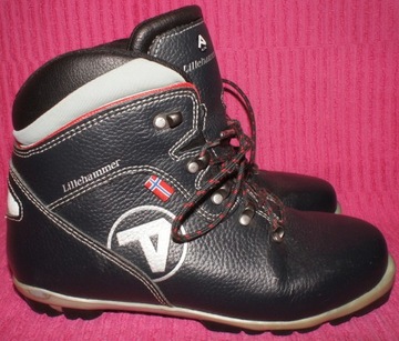 ALFA Lillehammer - SKÓRZANE BUTY NARCIARSKIE BIEGOWE NNN ; 255mm