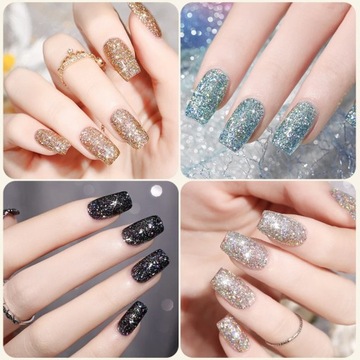 2/3/4 шт. 8 цветов блестящий гель-лак для ногтей с мерцающими блестками лак для ногтей