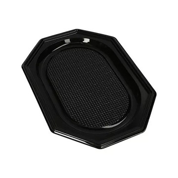 Taca jednorazowa plastikowa cateringowa 35x24,7x2cm 10szt czarna